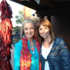 On Set for Saige Paints the Sky Laurel Harris with Jane Seymour