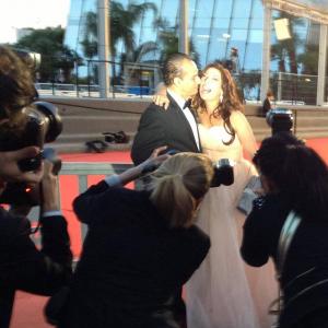 Michelle Romano and Said Faraj at the Festival de Cannes