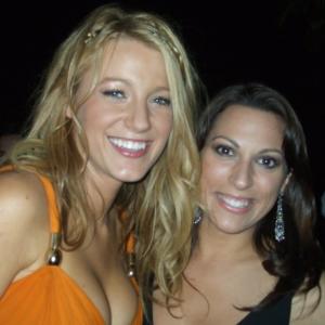 Michelle Romano and Blake Lively at the NY Premier of 