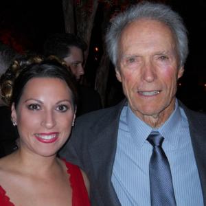 Michelle Romano and Clint Eastwood at the NYC Premiere of Hereafter
