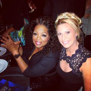Michelle Romano and Oprah! At the Critics Choice Awards