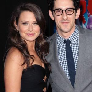 Katie Lowes and Adam Shapiro arrive at the world premiere of 