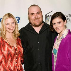 Maggie Contreras at the premiere of The Water with director Scott Milder and costar Hilary Baraford