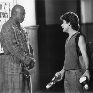 Still of Sean Astin and Louis Gossett Jr. in Toy Soldiers (1991)