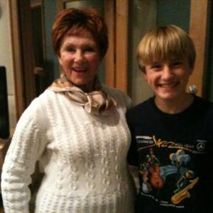 Marion Ross of Happy Days and Nathan Gamble