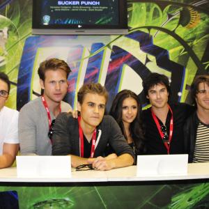 Matthew Davis, Ian Somerhalder, Paul Wesley, Michael Trevino, Steven R. McQueen and Nina Dobrev at event of Vampyro dienorasciai (2009)