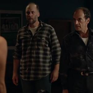 Meaghan Rath (Sally), Carlo Mestroni (Roger), and Carl Alacchi in Being Human.