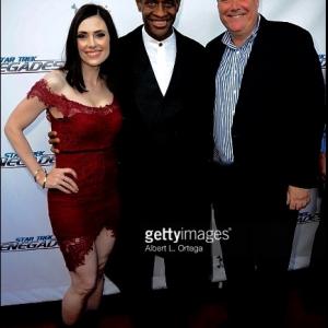 Adrienne Wilkinson, Tim Russ, Jon Macht red carpet Star Trek Renegades Premiere