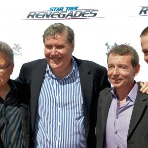 Screenwriter Jack Trevino, Jon Macht, Klingon actor John Carrington, Composer Justin Durbin - Star Trek Renegades Premiere red carpet