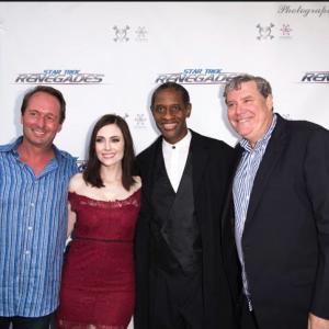 Jon Macht Tim Russ Adrienne Wilkinson Sky Conway Star Trek Renegades Premiere red carpet