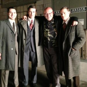 Jeff Braine with Frank Darabont on set of Mob City
