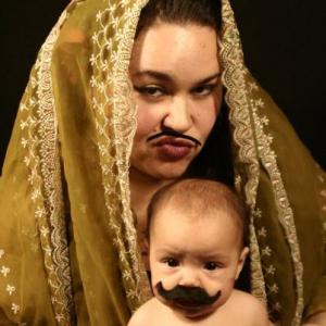 Madonna and Child in drag