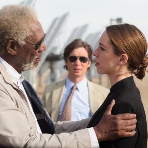 Still of Morgan Freeman Rebecca Hall and Cillian Murphy in Viespatavimas 2014