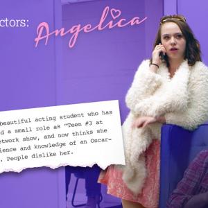 Jessica in a promotional still from her webseries Almost Actors - she played Angelica, the Fake Ass Bitch.