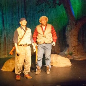David St. James and Michael Dempsey perform in Duck Hunter Shoots Angel by Mitch Albom. Jessica Mathews was a Producer - Carrie Hamilton Theatre at the Pasadena Playhouse