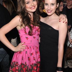 Emma Roberts and Emily Meade at event of My Soul to Take (2010)
