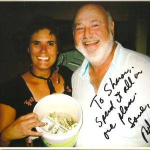 Rob Reiner and Sharon Roggio on the set of Flipped