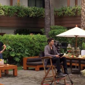 Adrian Grenier Kevin Connolly Kevin Dillon Jerry Ferrera  Nicole Taylor on set of Entourage