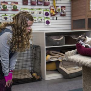 Still of Ryan Beil and Megan Charpentier in Grumpy Cat's Worst Christmas Ever (2014)