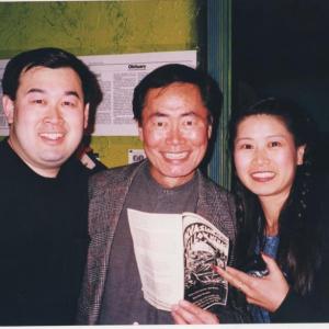 With George Takei in 1999 when the Chicago Asian American Comedy group 