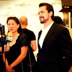With Albert Serrato at the premiere of 