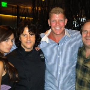 Natalina Maggio, Kerry Simon, Lee Reherman, and Kevin Farley hosting Celebrity Restaurant Tour at Simon LA