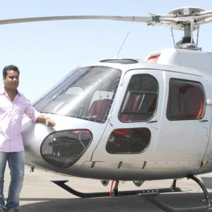 At Pawan Hans Shooting with Helicopter Expense shooting