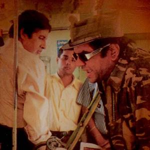 With Amitabh Bachchan & Paresh Rawal during shoot of 