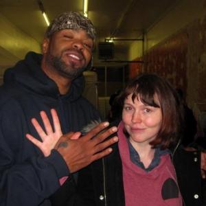 Me and Method Man from Wu Tang Clan's video shoot for 