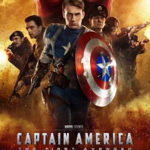 Tommy Lee Jones, Chris Evans, JJ Feild, Neal McDonough, Sebastian Stan and Hayley Atwell in Kapitonas Amerika: pirmasis kersytojas (2011)