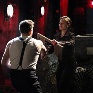 Still of Patrick Robert Smith and Hayley Atwell in Agent Carter (2015)