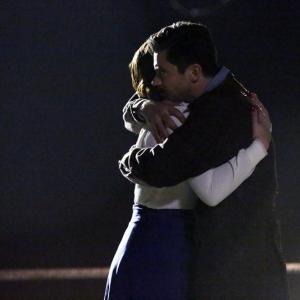 Still of Dominic Cooper and Hayley Atwell in Agent Carter 2015