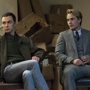 Still of Jim Parsons and Taylor Kitsch in The Normal Heart (2014)