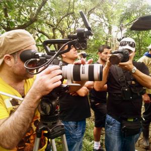Director Marcelo Bukin shooting in Costa Rica.
