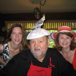 Darlena Roberts Dom DeLuise and Sherry Hackney Cade on set for MY UNCLE HECTOR 2008