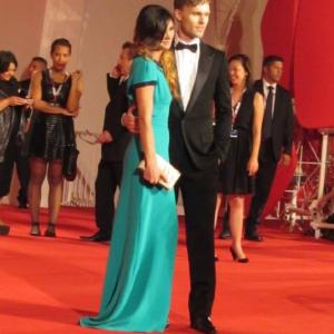 Scott Haze and Elissa Shay walk the red carpet at the World Premiere of James Francos film CHILD OF GOD at the 70th Venice Film Festival  August 31st 2013