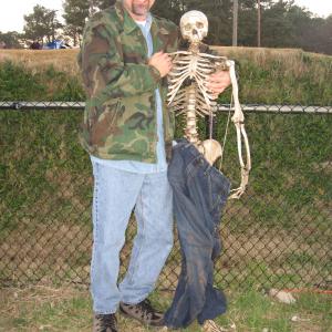 Scott and friend on the set of an episode of the Investigation Discovery series MONSTERS AND MYSTERIES IN AMERICA Hampton, VA Dec. 2012