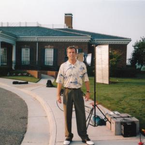 Scott on the set of a commercial for Mortgage Freedom Virginia Beach, VA 2004