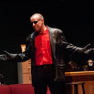 Scott as Roat in his hometown Poquoson Island Players production of Frederick Knotts thriller WAIT UNTIL DARK Sept 2013