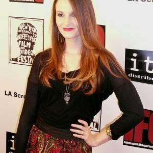 Hollis at the IFQ Film Festival, 2013, where she WON BEST DRAMA for her short film, 
