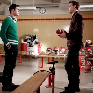 Still of Darren Criss and Chord Overstreet in Glee (2009)