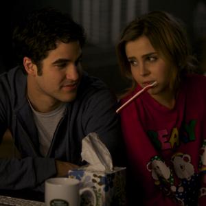 Still of Mae Whitman and Darren Criss in Web Therapy 2011