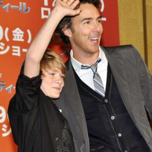 Dakota Goyo & Shawn Levy attend a Press Conference for Real Steel in Japan Nov 2011.