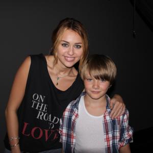 Dakota Goyo & Miley Cyrus July 2010.