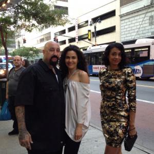 Cristos at Tunnel Vision Premiere NYC  With female lead Ion Overman and director Delila Vallot