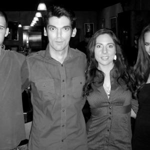 On set of the Heineken commercial 'The Check List' (May 2010) Director Benjamin Sandlin & some of the cast: Evan King, Shawna Rencher & Angy Torres