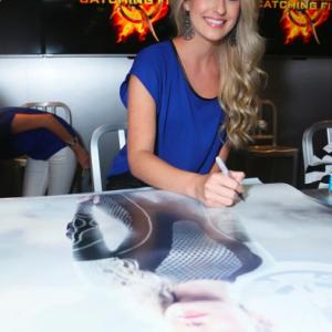 Stephanie Leigh Schlund at Lionsgates The Hunger Games Catching Fire Autograph Signing  ComicCon International 2013