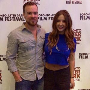 Ry Barrett and Jessica Vano at Toronto After Dark Film Fest Toronto Premiere for The Drownsman.