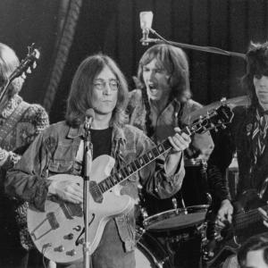 Still of John Lennon and Keith Richards in The Rolling Stones Rock and Roll Circus 1996