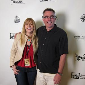 Producer and director of The Necklace, MaryLee Herrmann, with writer, Patrick Sheridan, at the Cheyenne International Film Festival 2011.